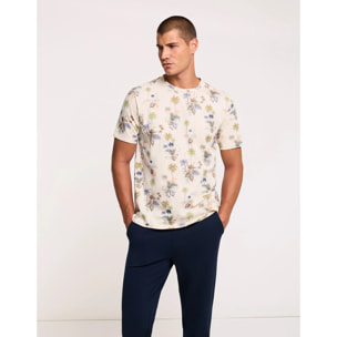 Camiseta Manga Corta Beige - Mauka