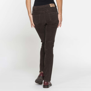 PANTALONE 5 TASCHE MOD. 752 IN VELLUTO STRETCH