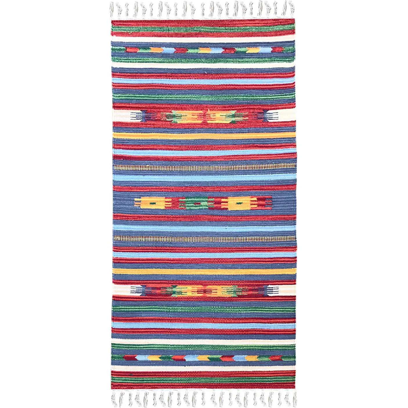 Tappeto kilim multiuso 100% cotone lavabile Tappeto salotto, soggiorno, camera da letto