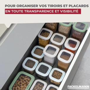 Lot de 2 Boites à Provisions Fackelmann Storage