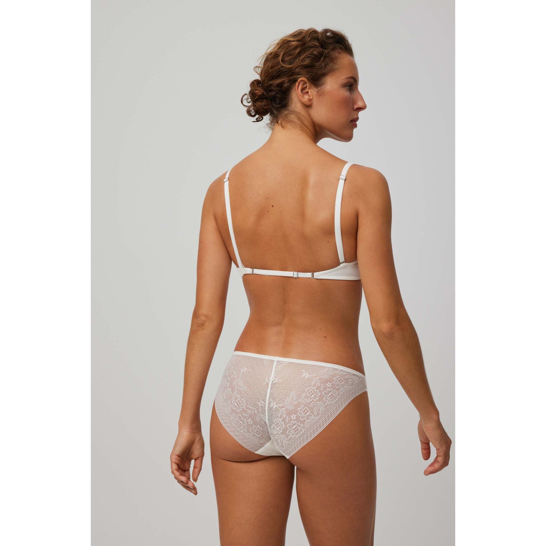 Mini slip invisibile con pizzo avorio
