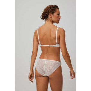 Mini slip invisibile con pizzo avorio