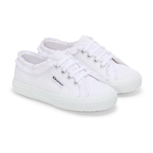 Le Superga Bambina Bianco 3750 Kids Jersey Rouches Leggera