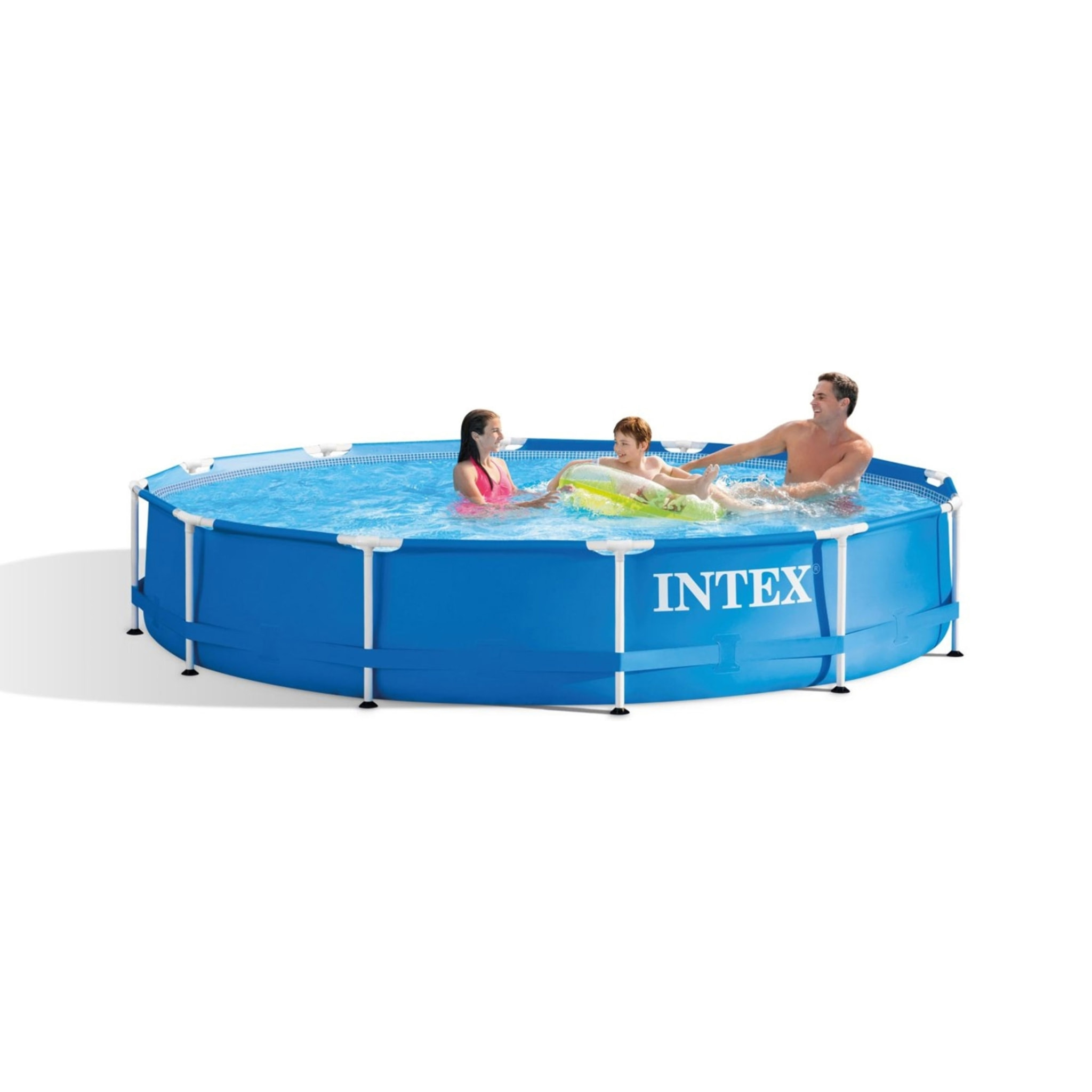 Intex Piscina Metal Frame rotonda con Pompa Filtro, 366x76 cm