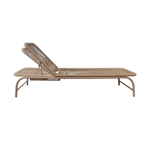 Bain de soleil acier et cordage multi positions (lot de 2) ORIKA