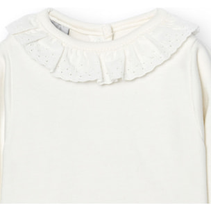 Body bebé manga larga cuello batista