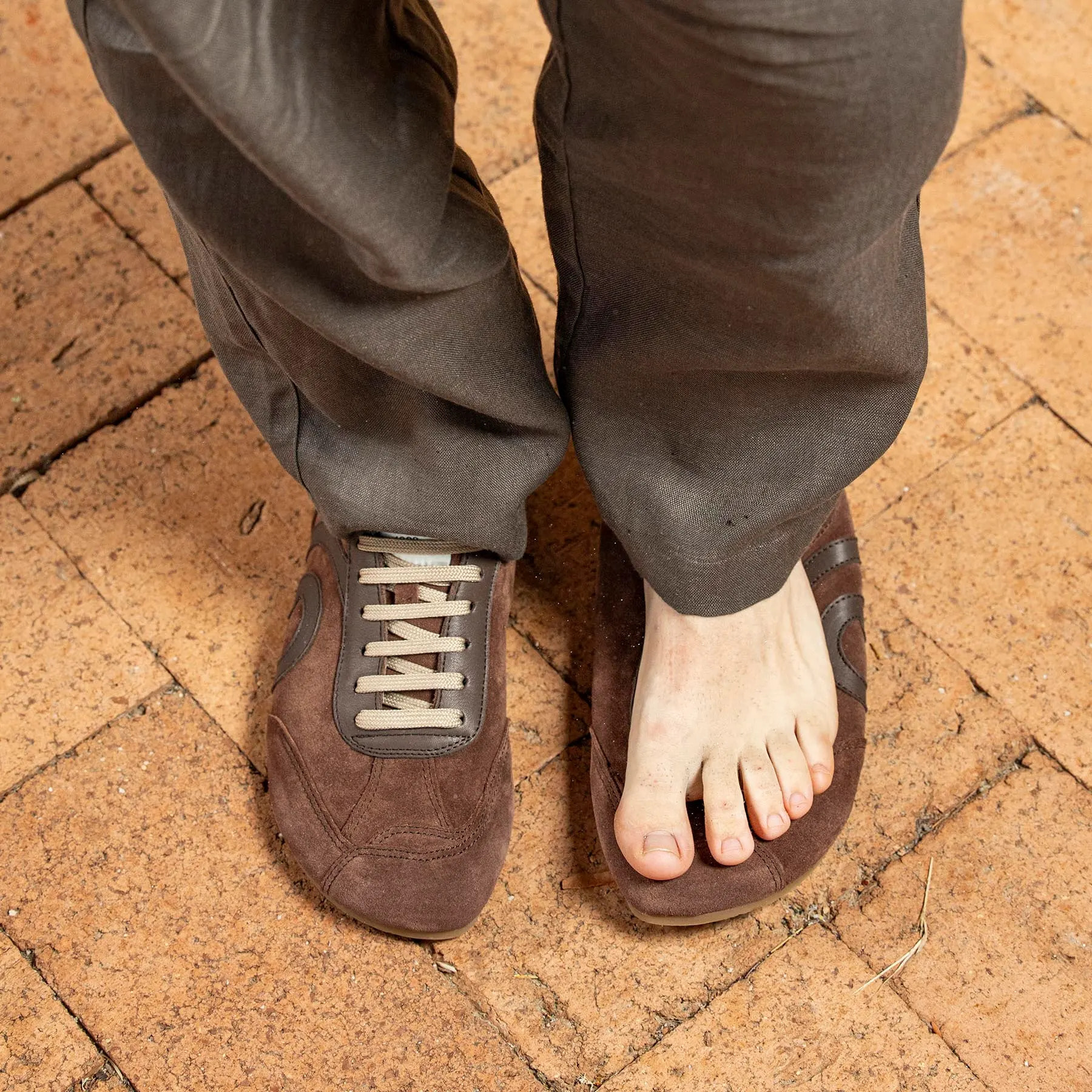 Zapatos N5934 MULTI LEATHER CHOCOLATE/ONDINA color Chocolate