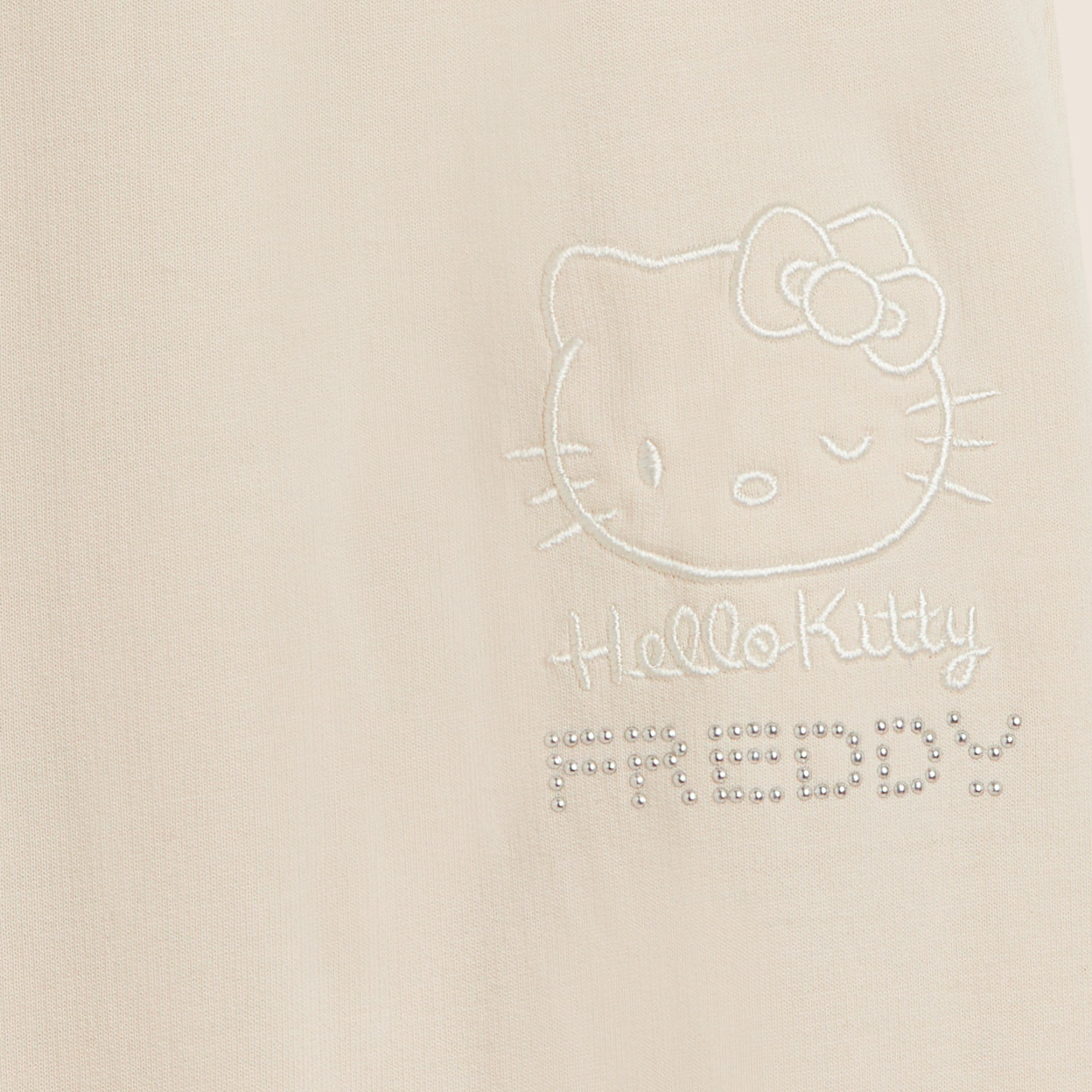 Pantaloni cropped wide leg Hello Kitty