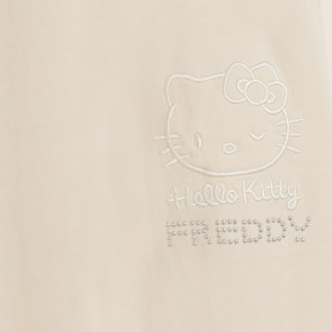 Pantaloni cropped wide leg Hello Kitty