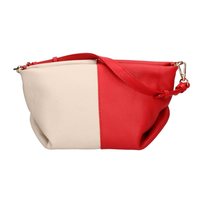 Borsa a spalla da donna In Vera pelle Made in Italy 30x15x12 cm