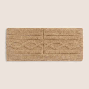 Fascia per capelli invernale con lavorazione a treccia