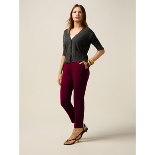 Oltre - Pantaloni a sigaretta - Bordeaux