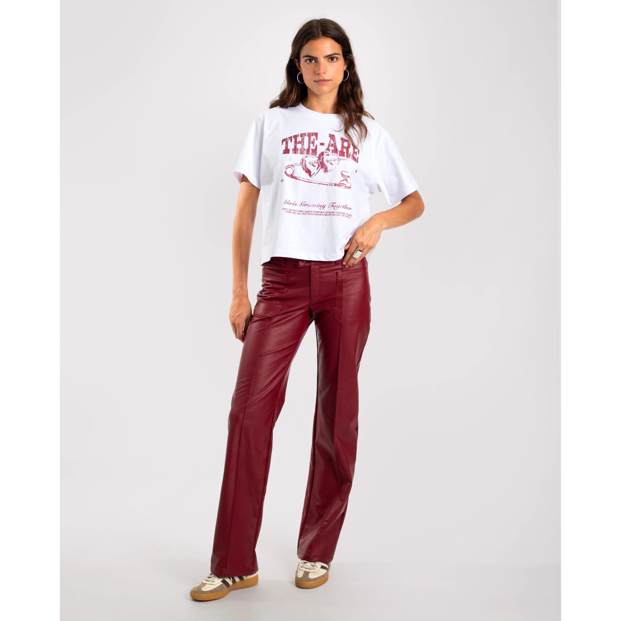 Camiseta de mujer manga corta con serigrafía