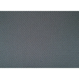 Poltroncina ufficio regolabile in altezza, con seduta in morbido tessuto color grigio e bianco, 58x56x92/102 cm