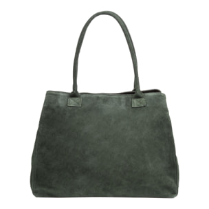 Borsa Annagrazia Shopper Donna. Vera pelle scamosciata.