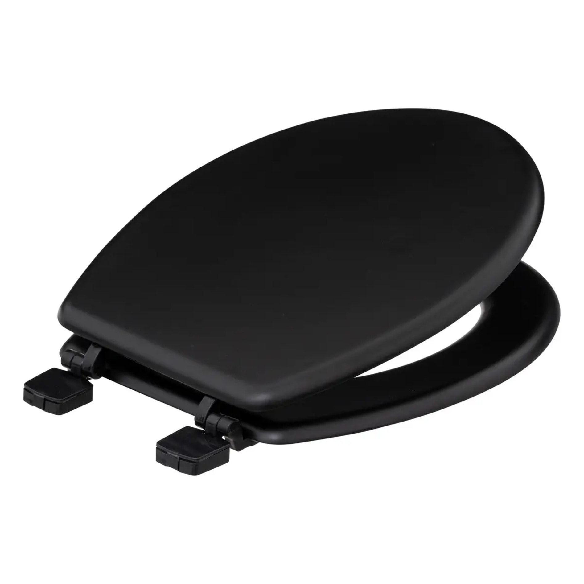 Abattant WC "Colorama" noir en bois laqué