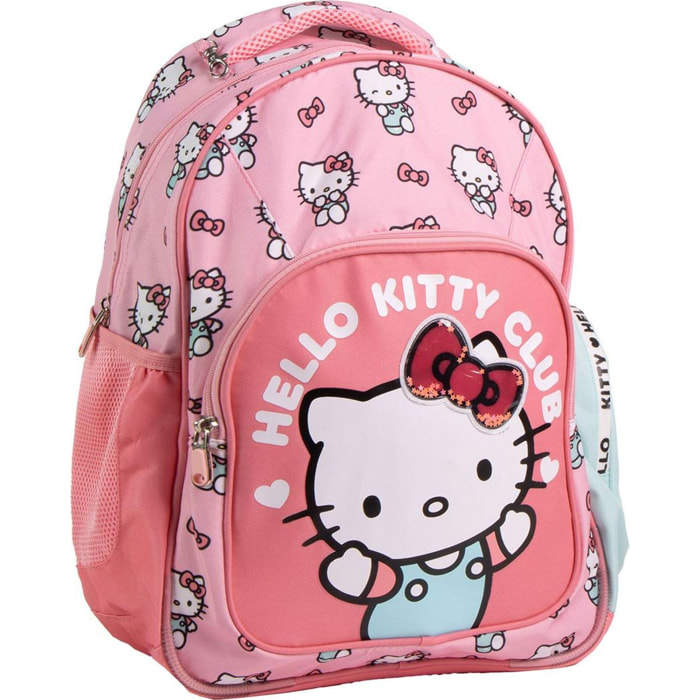 Mochila Escolar Mediana 42 Cm Hello Kitty