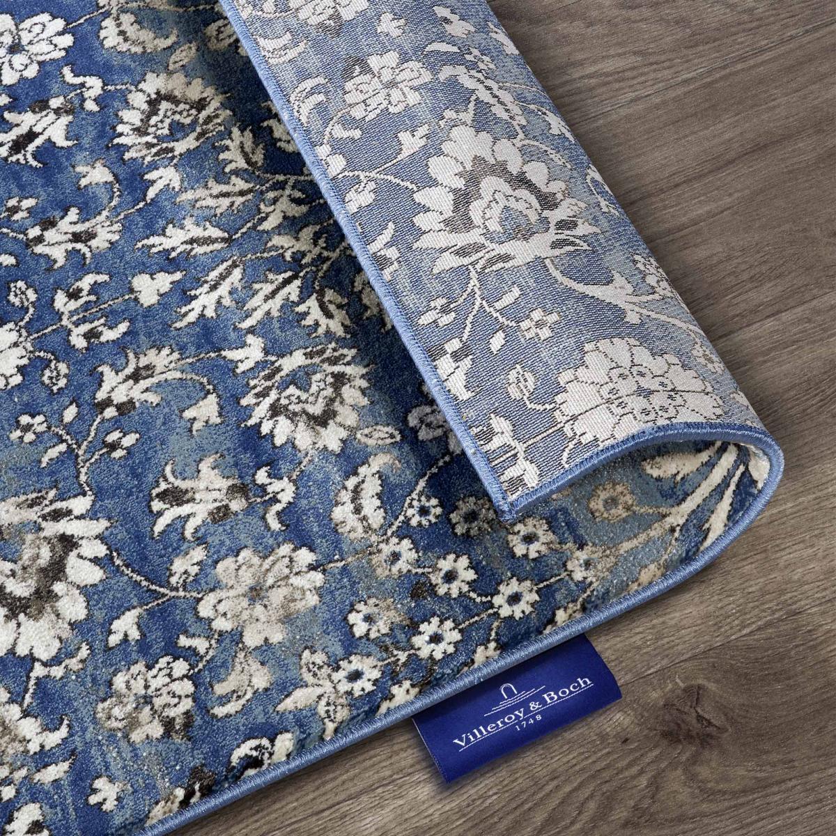 Tapis salon nature floral, structure tissée plate, iser, confort