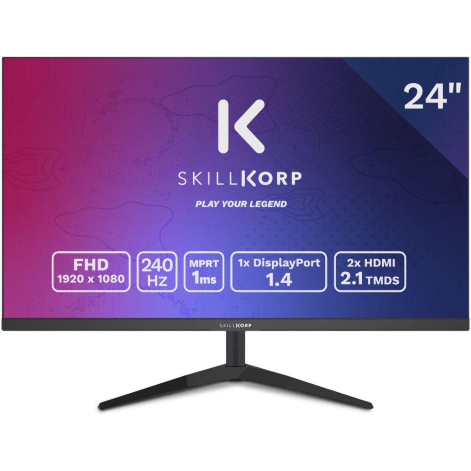 Ecran PC Gamer SKILLKORP M24 V2 24'' Fast IPS 240 Hz HDR HDMI 2.1