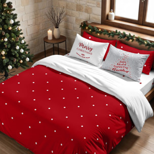 Housse de couette avec pressions 100% coton Laponia 47 rojo