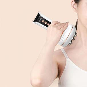 Massaggiatore corporeo EMS + vibrazione con 9 intensità e 9 livelli di temperatura.