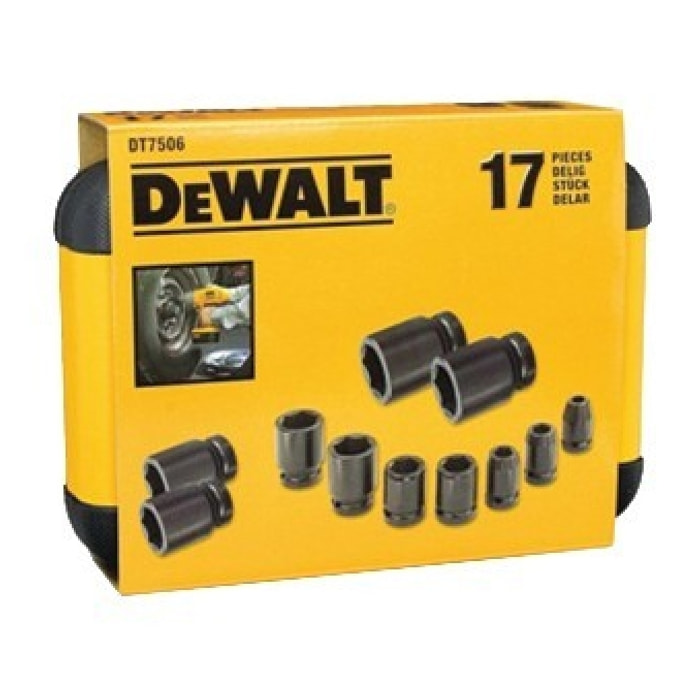 Jeu de douilles à impacts 17 pièces - DEWALT - DT7506