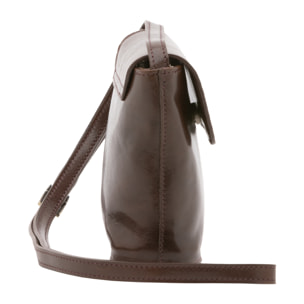 Borsa a tracolla  da uomo In Vera pelle Made in Italy 16x17,5x7 cm