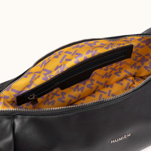 Bolso Hobo Negro con Asa Regulable y Charms CHARMS HOBO BLACK