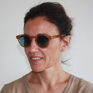 Gafas de sol OCEAN MONTREAL - Miel brillante / Azul