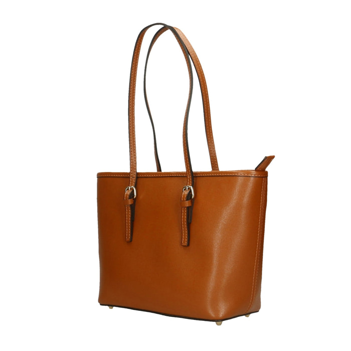 Borsa a spalla da donna - Modello Michelle - Vera pelle - 26.0 x 23.0 x 12.0 cm