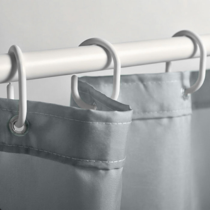Rideau de douche Polyester PRIMO Gris Spirella