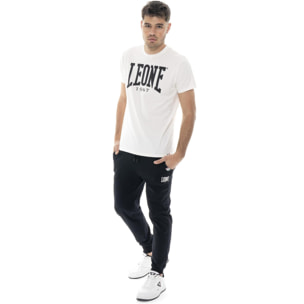 T-shirt in cotone elasticizzato a manica corta con logo grande Leone 1947 Basic