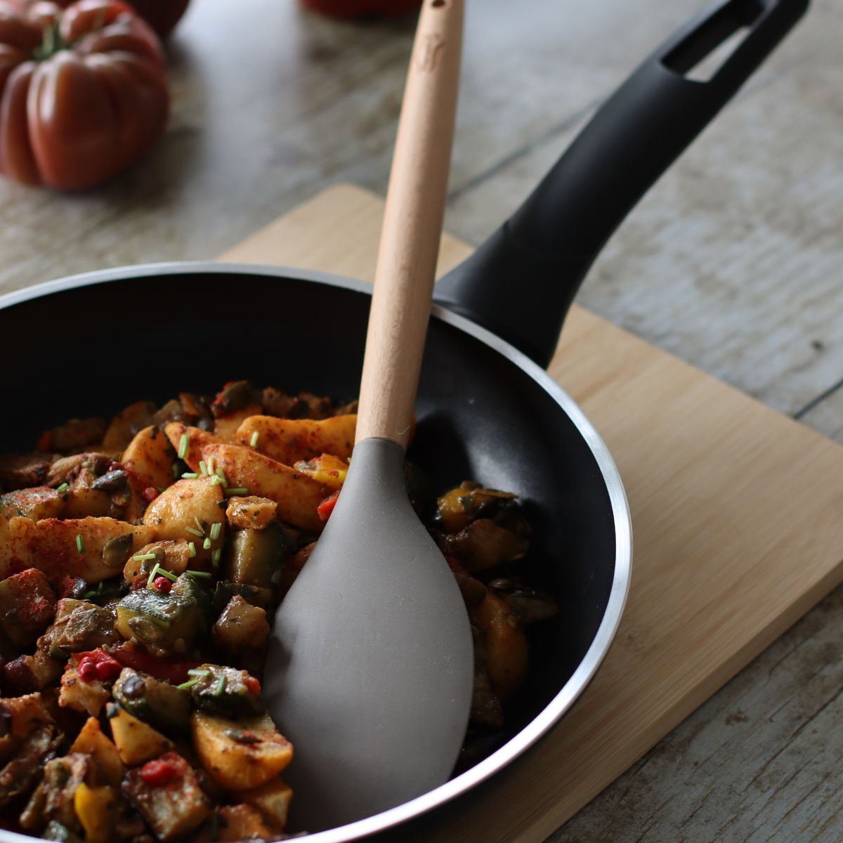 Spatule maryse en silicone et manche en bois  ELIOTT