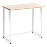Scrivania pieghevole Dolenkaf InnovaGoods - bianco e color naturale - 80x75x45 cm