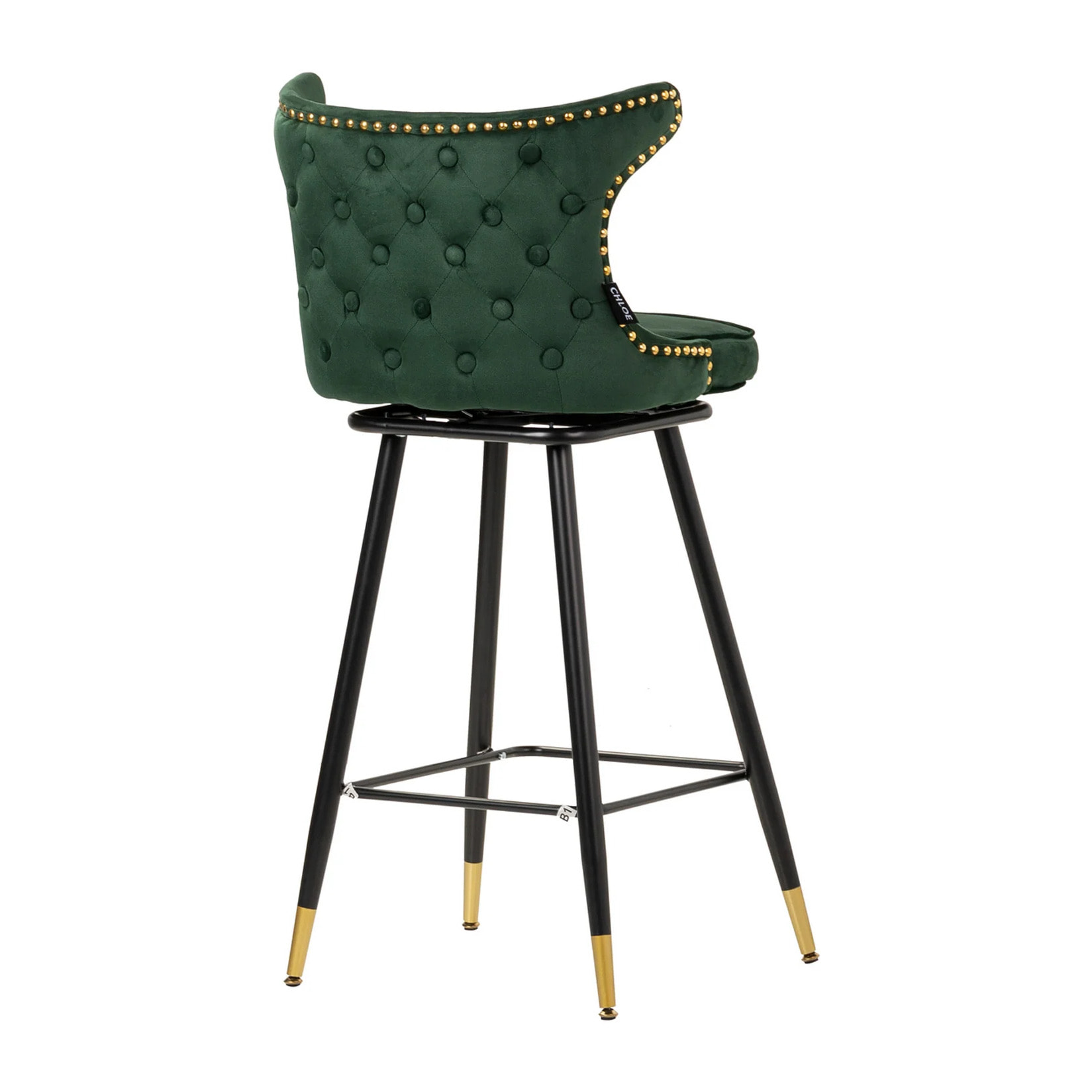 Taburete Bar Velvet Verde Clinton 46x53x105 Cm