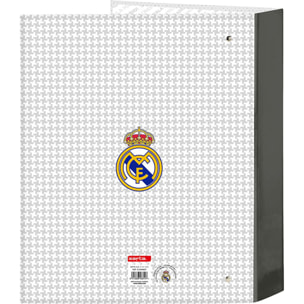 Carpeta f. 4 anillas 35mm lomo ancho real madrid 1ª equip. 24/25