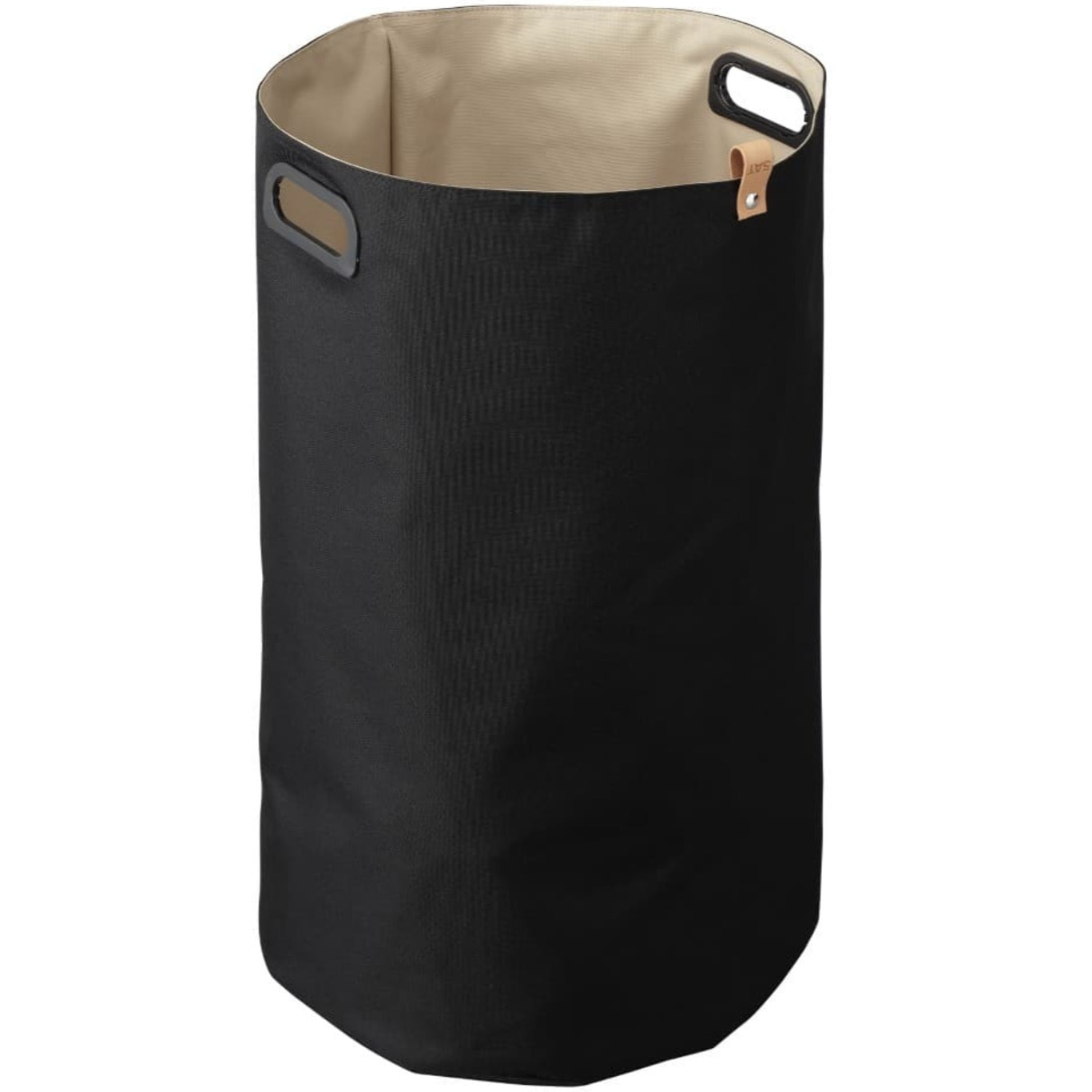 35x60x35 cm panier à linge réversible 73,5 L, polyester, noir/beige (SATDKOSCBE)
