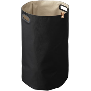 35x60x35 cm panier à linge réversible 73,5 L, polyester, noir/beige (SATDKOSCBE)