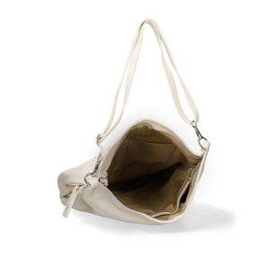 Borsa a spalla da donna Made in Italy - Modello Oriana Plus - 100% pelle - 36.0 x 40.0 x 12.0 cm