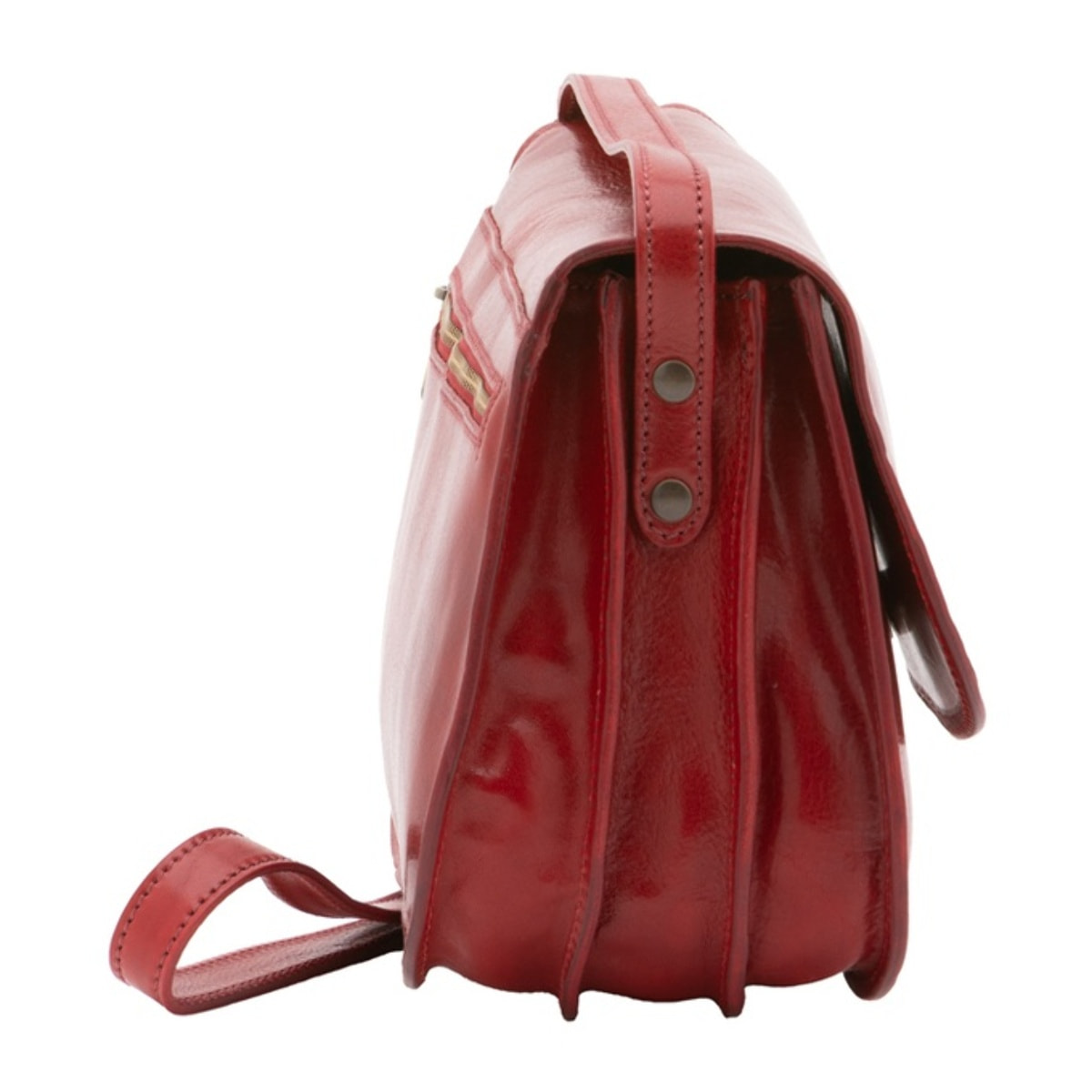 Borsa a tracolla da donna - Modello False - Vera pelle - 27.0 x 20.0 x 12.0 cm