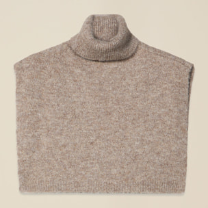Oltre - Chal de punto cuello alto - Beige