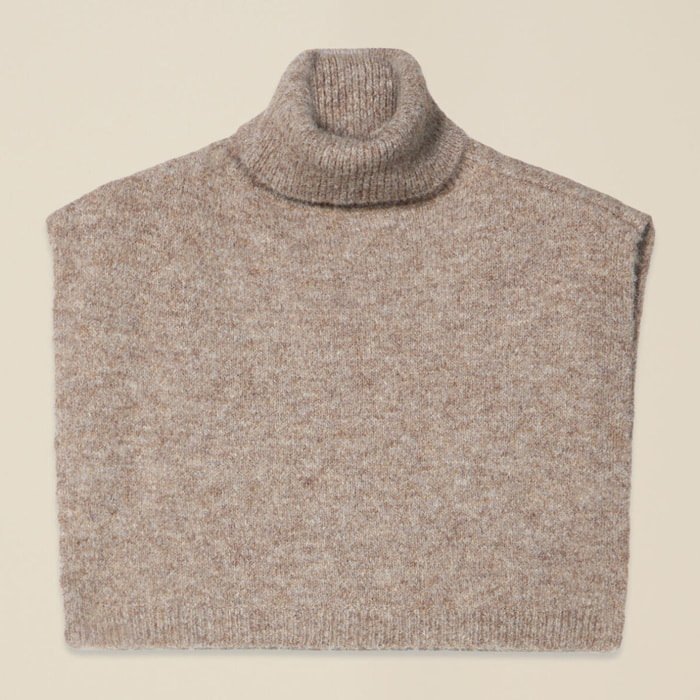 Oltre - Chal de punto cuello alto - Beige