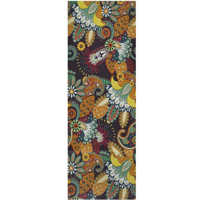 RICCI Alfombra vinílica de cocina diseños bohemios en multicolor, varias medidas disponibles.