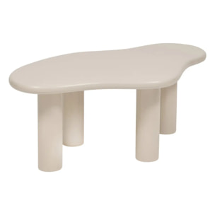 Lot de 2 tables basses Olao ivoire 100x60cm