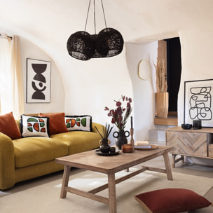 Vase en céramique H22cm noir