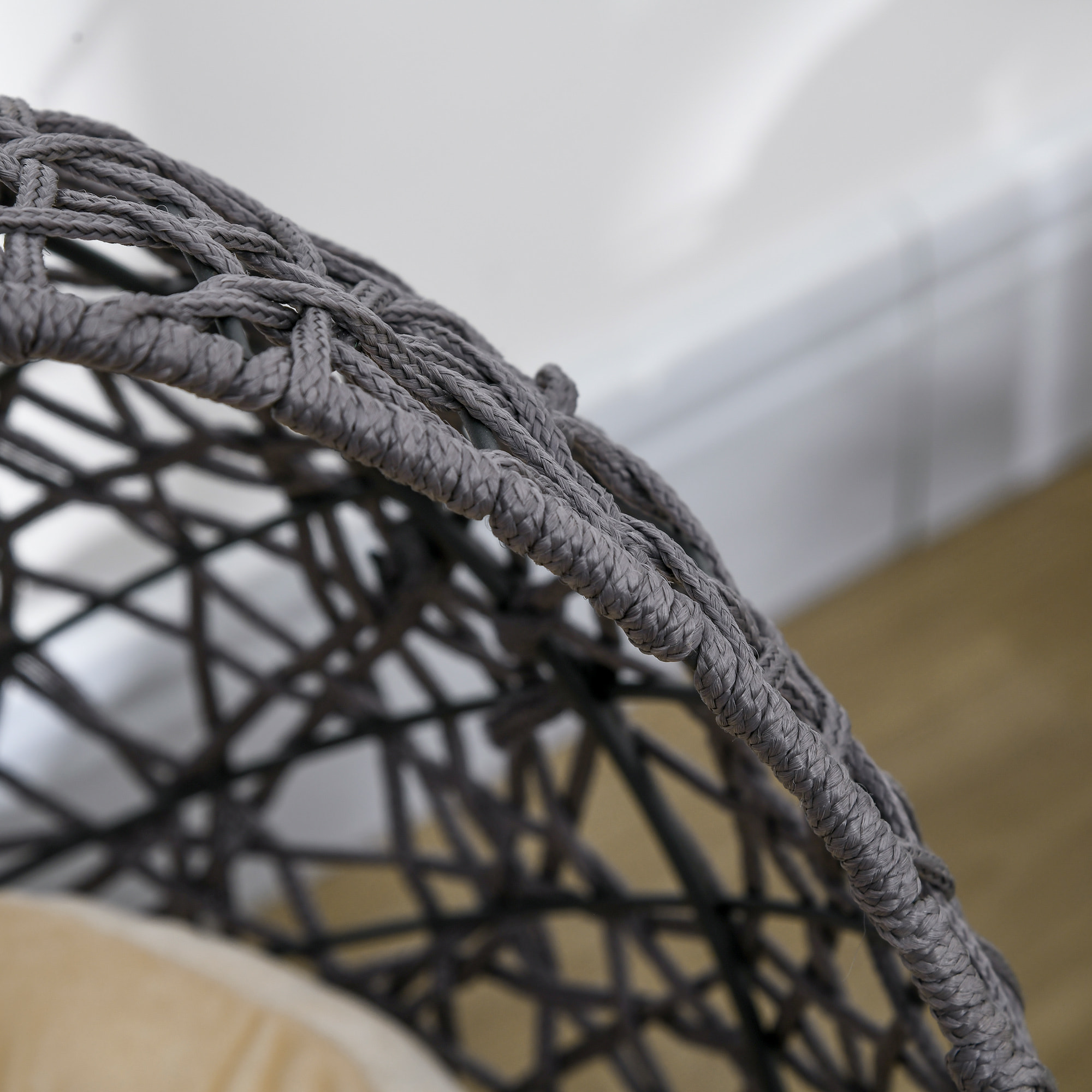 Panier tressé chat gris apia lit chat cosy grand confort dia. 50 x H.60 cm coussin moelleux beige inclus