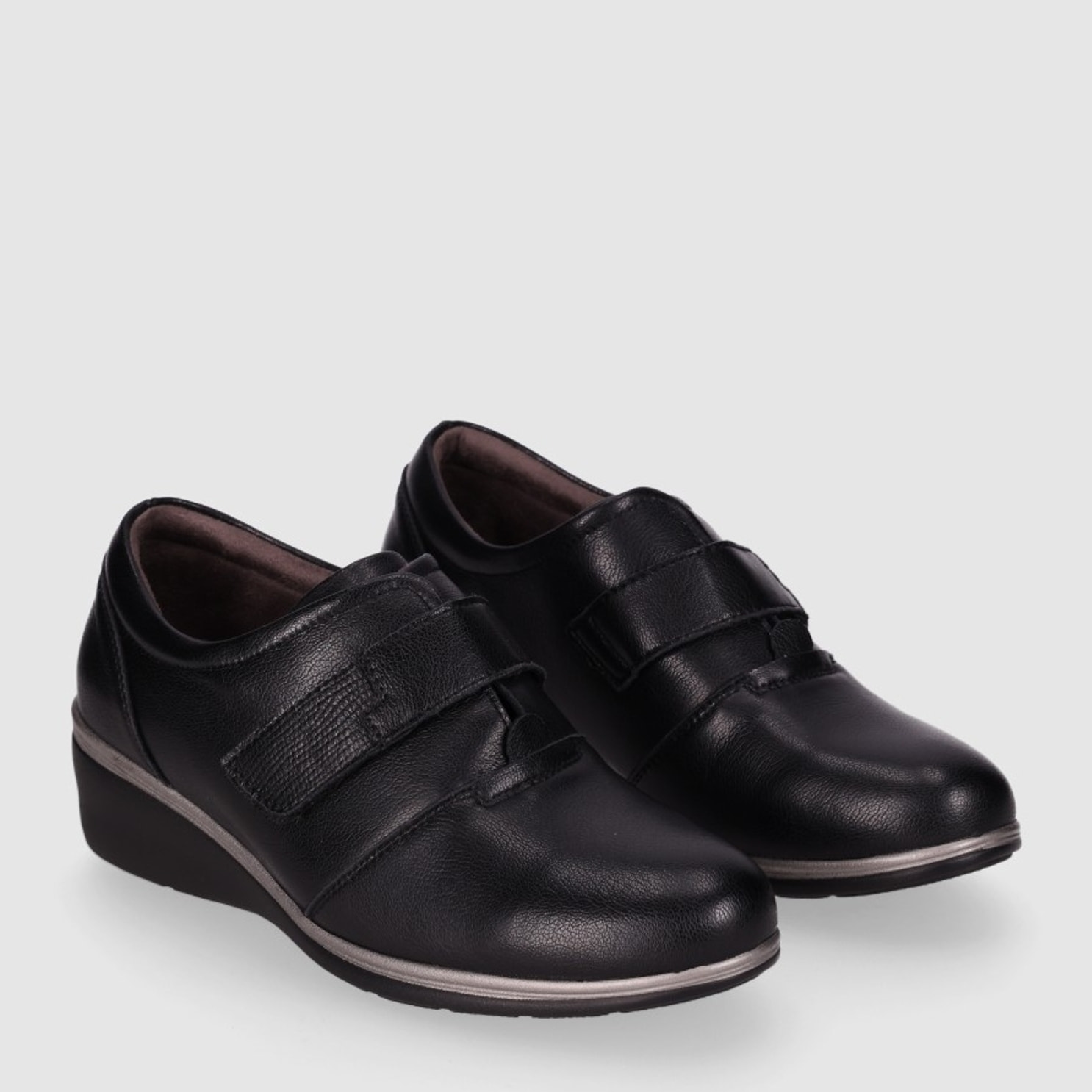 Zapatos de Piel - Negro - Tacón: 3 cm