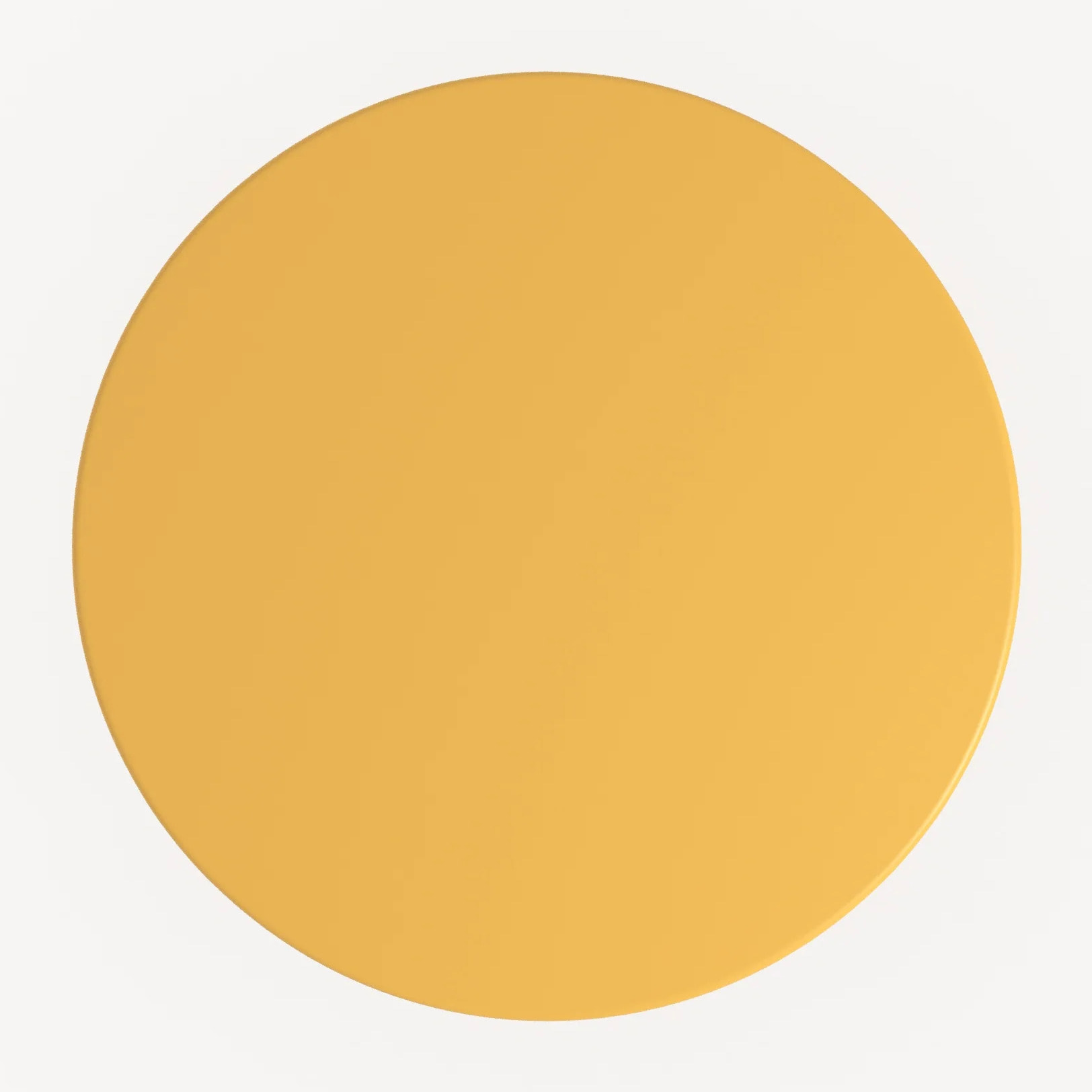 Table de jardin ronde et pliante en métal jaune beurre 2 personnes - Kayla