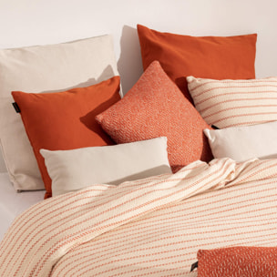 Housse de couette jacquard Agres Orange