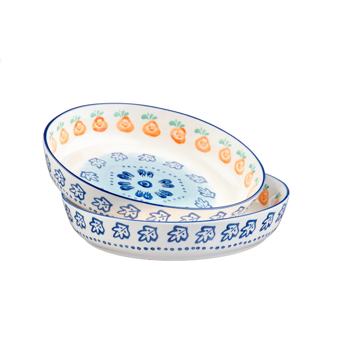 Corbeille à fruits NAPOLI Ø25,5cm - 2 pièces - Agrume